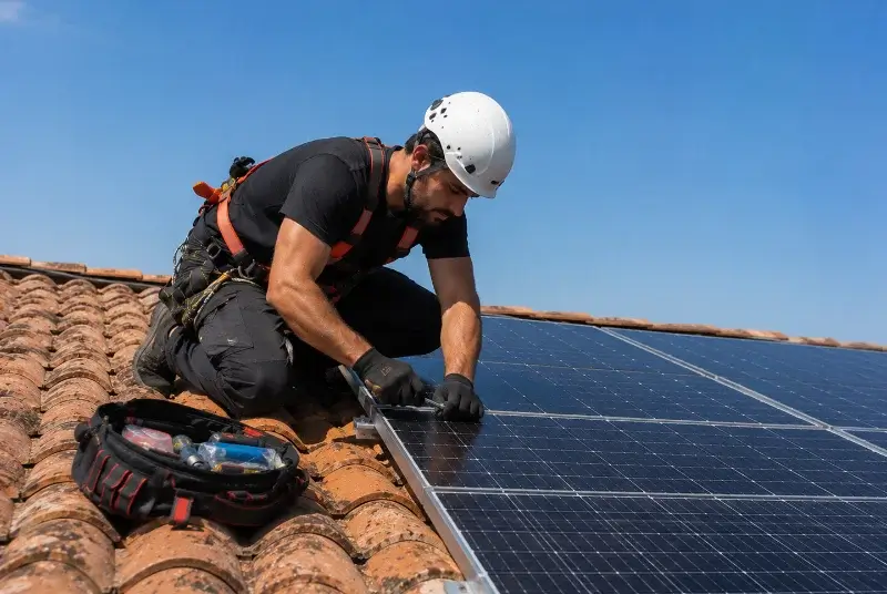 Maintenance et monitoring de panneaux solaires à Lisle